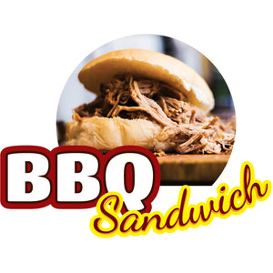 Bbq Sandwich Die Cut Decal