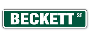 BECKETT Street Sign