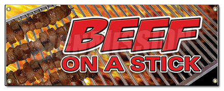 Beef On A Stick Banner