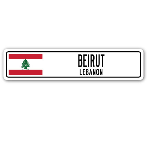 BEIRUT, LEBANON Street Sign