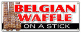 Belgian Waffle On A Stick Banner