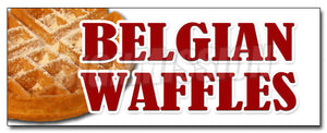 Belgian Waffles No Straw Decal