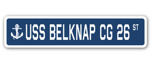 USS Belknap Cg 26 Street Vinyl Decal Sticker