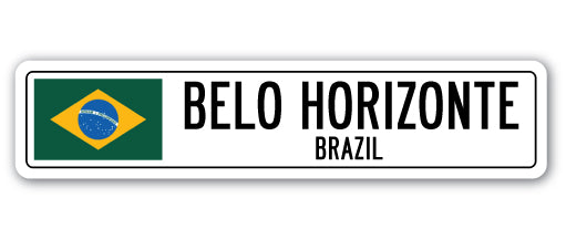 Belo Horizonte, Brazil Street Vinyl Decal Sticker