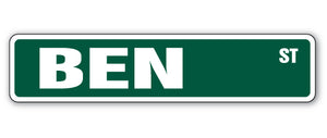 BEN Street Sign