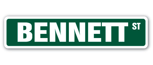 BENNETT Street Sign