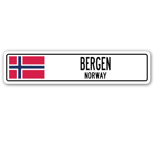 BERGEN, NORWAY Street Sign