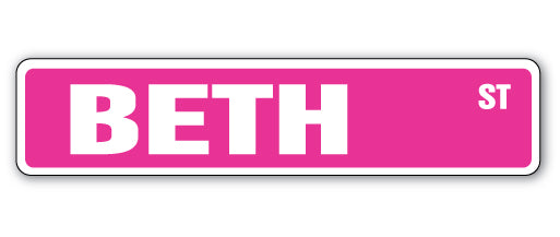 BETH Street Sign