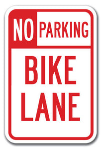 No Parking Bike Lane