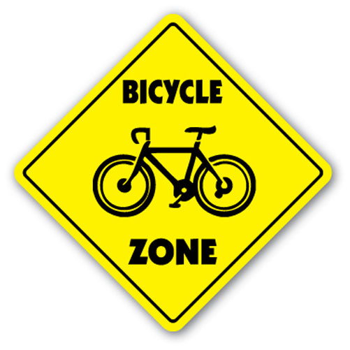 Bicycle Zone Vinyl Decal Sticker