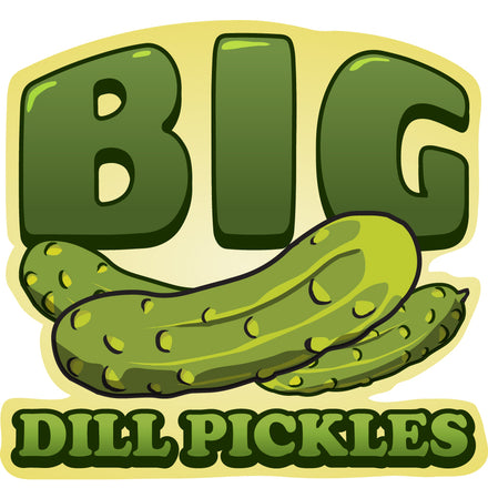 Big Dill Pickles Die Cut Decal