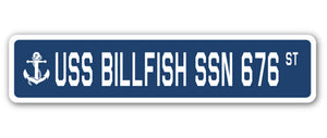 USS Billfish Ssn 676 Street Vinyl Decal Sticker