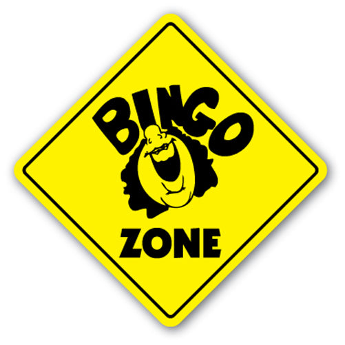 Bingo Zone Vinyl Decal Sticker
