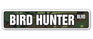 Bird Hunter Street Vinyl Decal Sticker