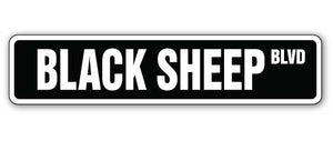 BLACK SHEEP Street Sign