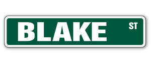 BLAKE Street Sign