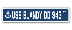 USS Blandy Dd 943 Street Vinyl Decal Sticker