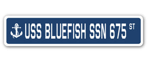 USS Bluefish Ssn 675 Street Vinyl Decal Sticker