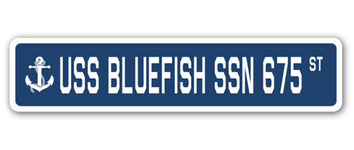 USS Bluefish Ssn 675 Street Vinyl Decal Sticker