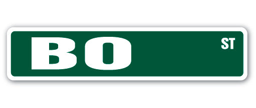 Bo Street Vinyl Decal Sticker
