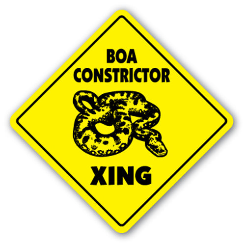 Boa Constrictor Crossing Vinyl Decal Sticker