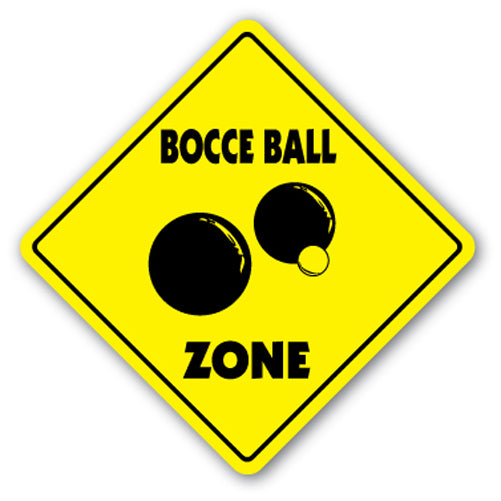Bocce Ball Zone Vinyl Decal Sticker