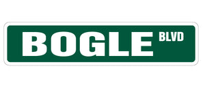 BOGLE Street Sign