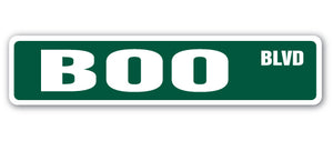 BOO Street Sign