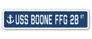 USS Boone Ffg 28 Street Vinyl Decal Sticker