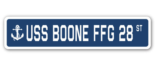 USS Boone Ffg 28 Street Vinyl Decal Sticker