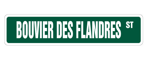 Bouvier Des Flandres Street Vinyl Decal Sticker