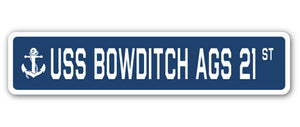 USS Bowditch Ags 21 Street Vinyl Decal Sticker