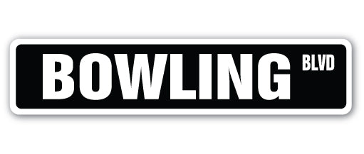 BOWLING Street Sign