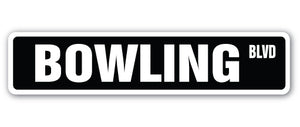 BOWLING Street Sign