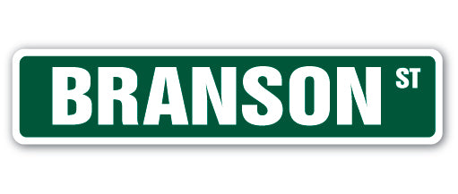 BRANSON Street Sign