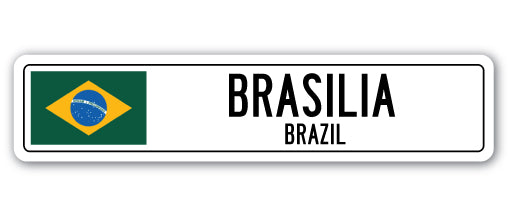 Brasilia, Brazil Street Vinyl Decal Sticker