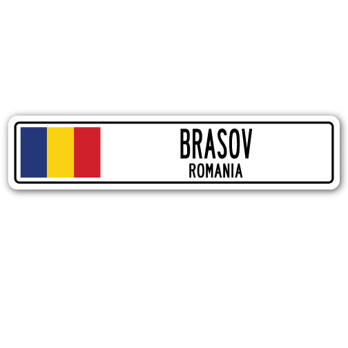 Brasov, Romania Street Vinyl Decal Sticker
