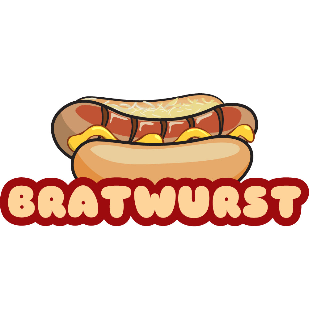 Bratwurst Die Cut Decal