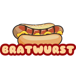 Bratwurst Die Cut Decal
