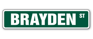 Brayden Street Vinyl Decal Sticker