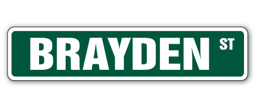 Brayden Street Vinyl Decal Sticker