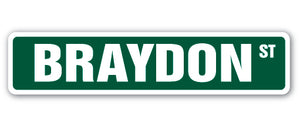 BRAYDON Street Sign