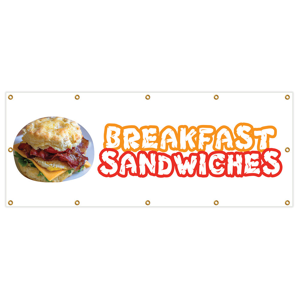 Breakfast Sandwiches Banner