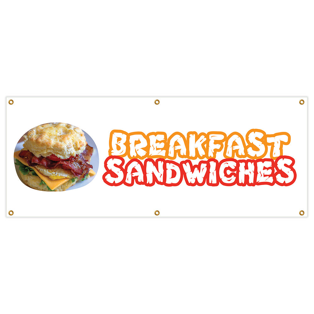 Breakfast Sandwiches Banner