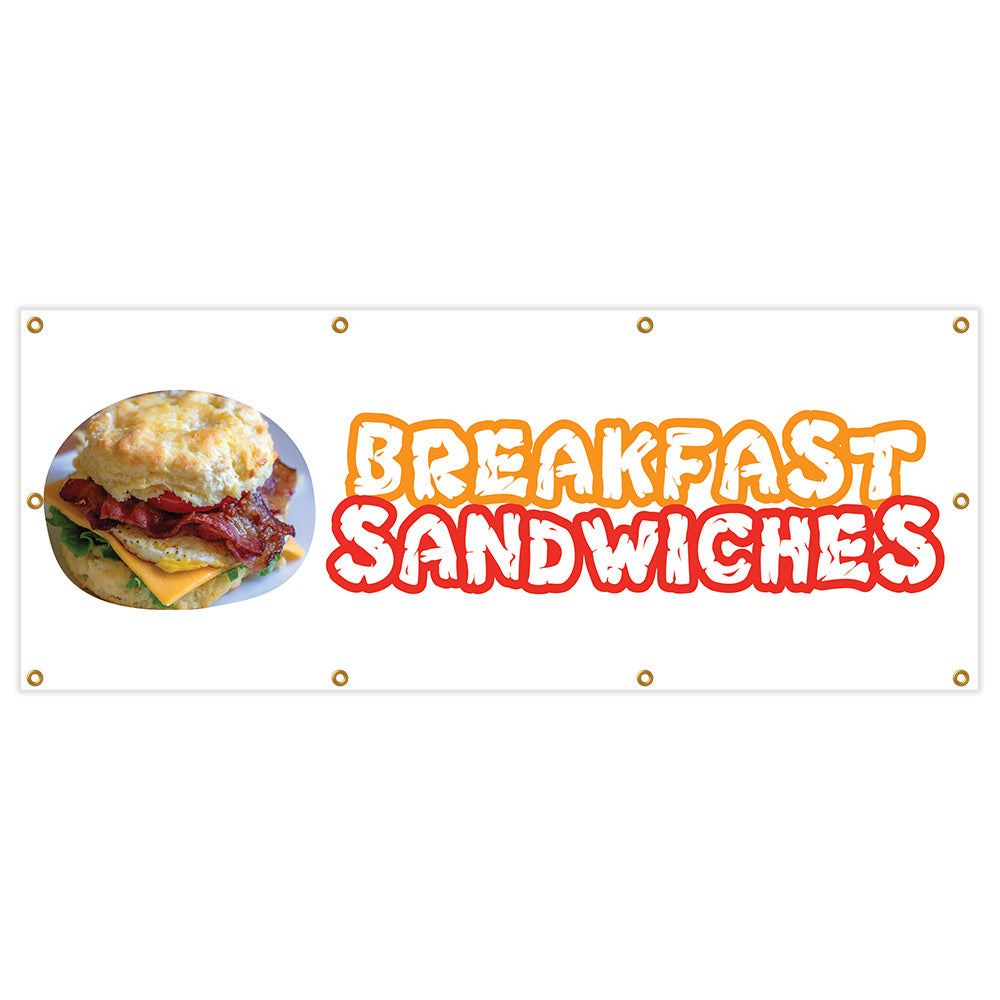 Breakfast Sandwiches Banner