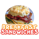 Breakfast Sandwiches Die Cut Decal