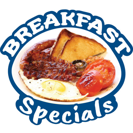 Breakfast Specials Die Cut Decal