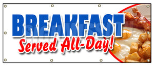 Breakfast Served All Day Banner