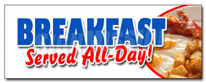 Breakfast Served All Day Decal
