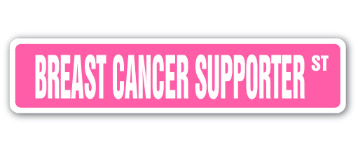 Breast Cancer Supporter Street Vinyl Decal Sticker